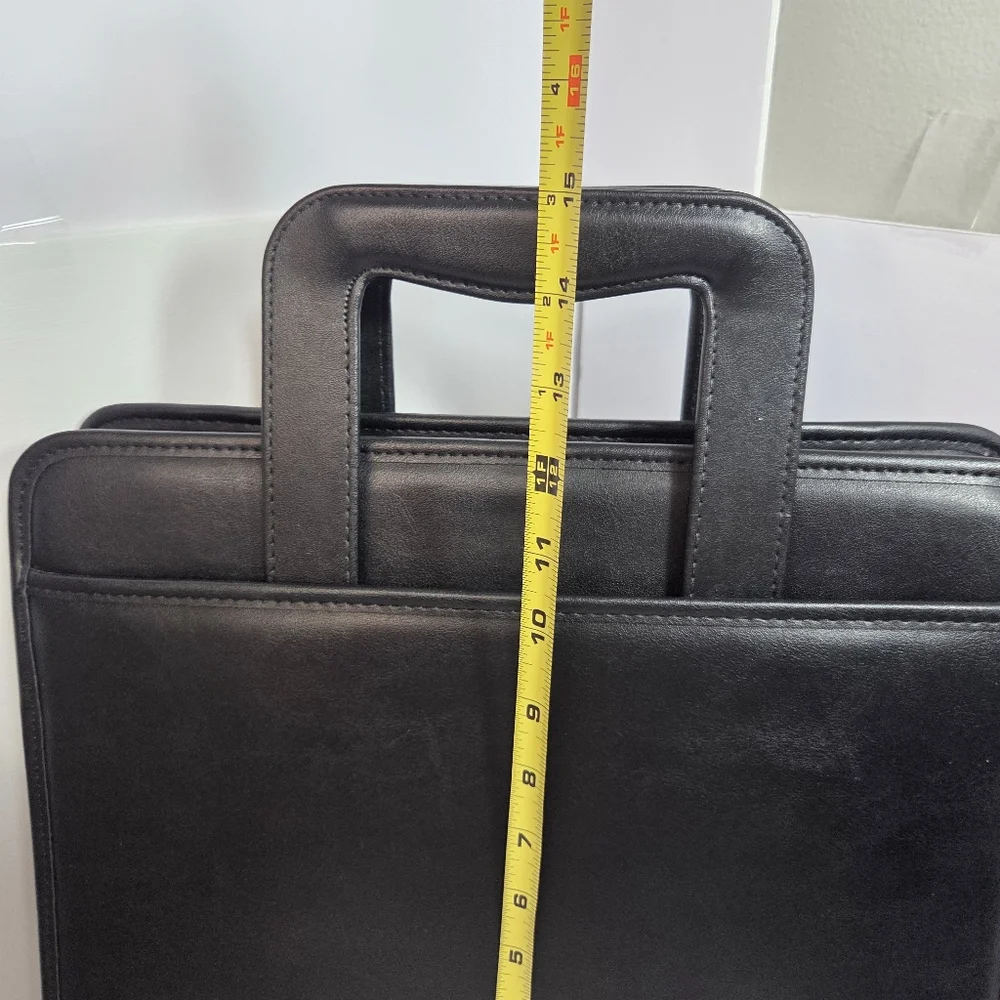 samsill 15670 professional faux leather padfolio zip close 3ring office career